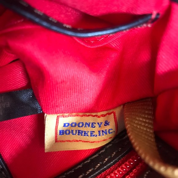 DOONEY & BOURKE Crossbody Bag Brown Pebbled Leather Large Ridley 10 X 10 New - Picture 6 of 7